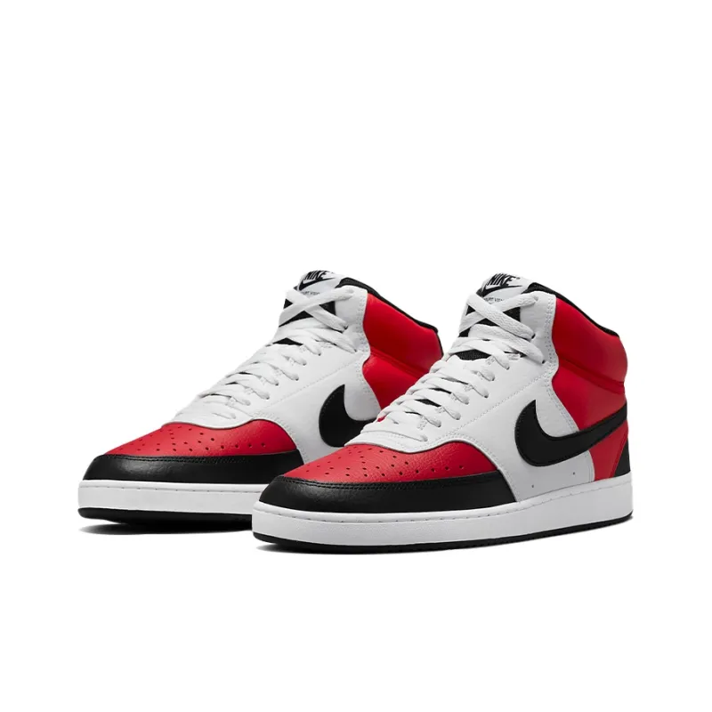 Nike Court Vision Mid White Red Black-2