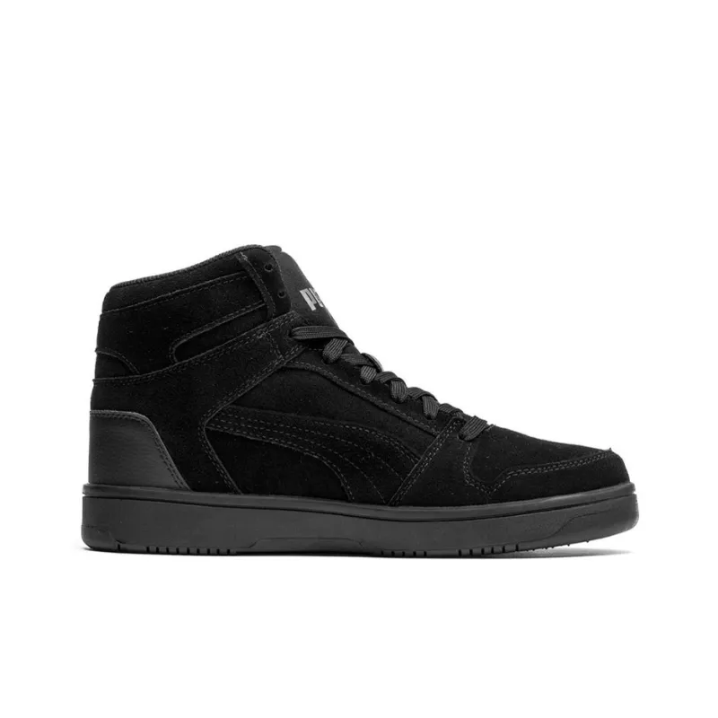PUMA Rebound Layup Skateboard Shoes Men High-Top Black-1