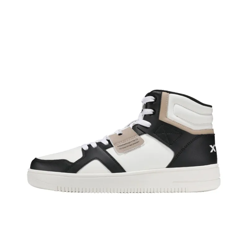 XTEP Skateboard Shoes Men's Beige Black-0