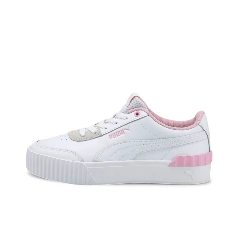 PUMA Carina Lift Casual Board Shoes White/Pink Women's-0