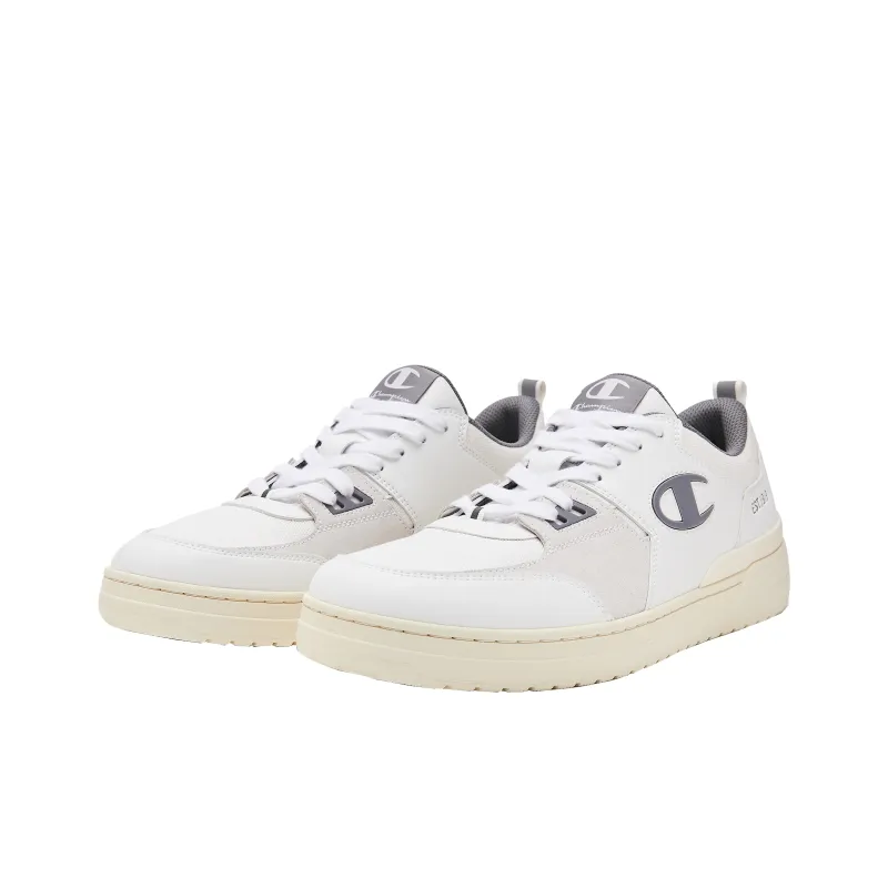 Champion Essentials Collection Dado Trainer Low Low Top Skateboard Shoes Men's White Ice Frost Gray-1