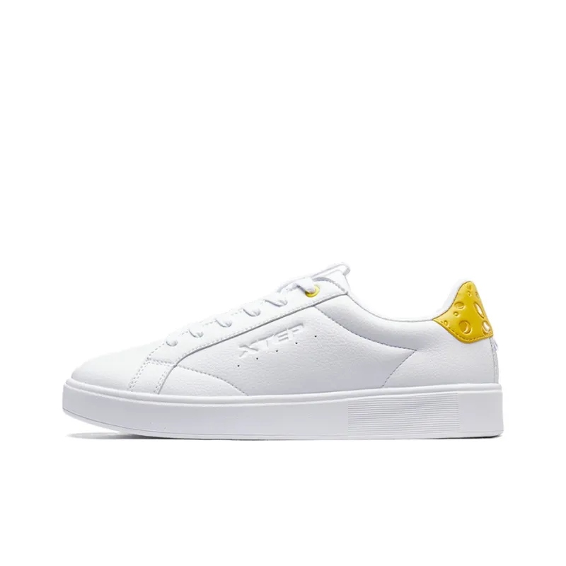 MAOHELAOSHU x XTEP Low-Top Skateboard Shoes Men's White-0