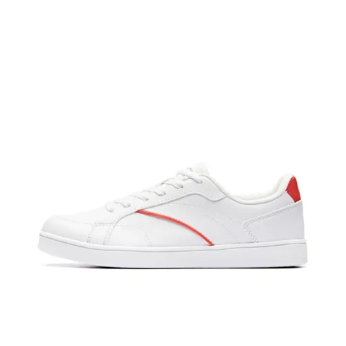 ANTA Skateboard Shoes Women's Low Top ANTA White/Coral Red