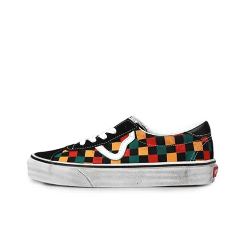 Vans Sports Skateboard Shoes Unisex Low-Top Black/Yellow/Green