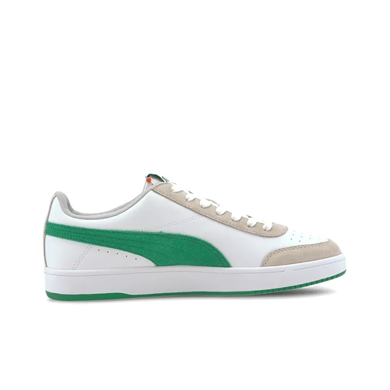 PUMA Court Legend Lo 'White Green Brown'-1