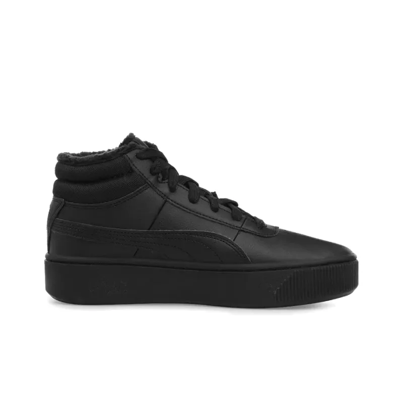 PUMA Vikky Stacked Mid Wtr Shoes Black Women's-1