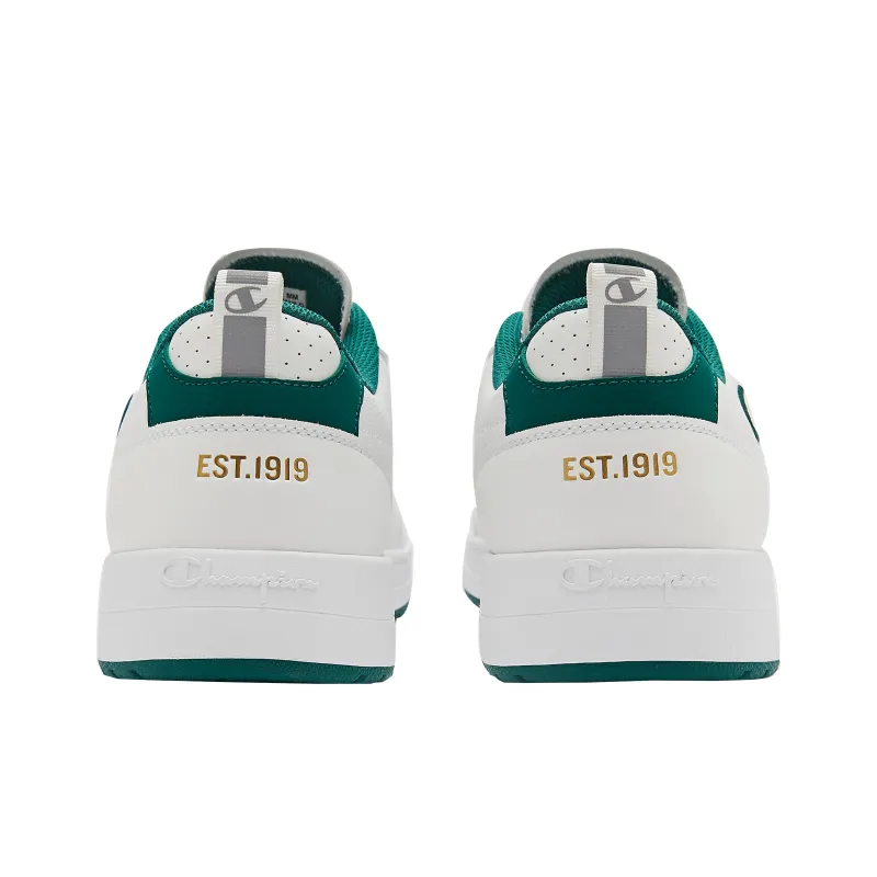 Champion Skateboard Shoes Men Low Top White/Turquoise-3