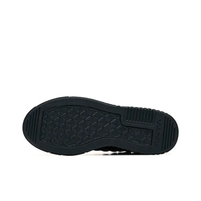 ANTA Skateboard Shoes Men Mid Top Black/Gold Metallic-5