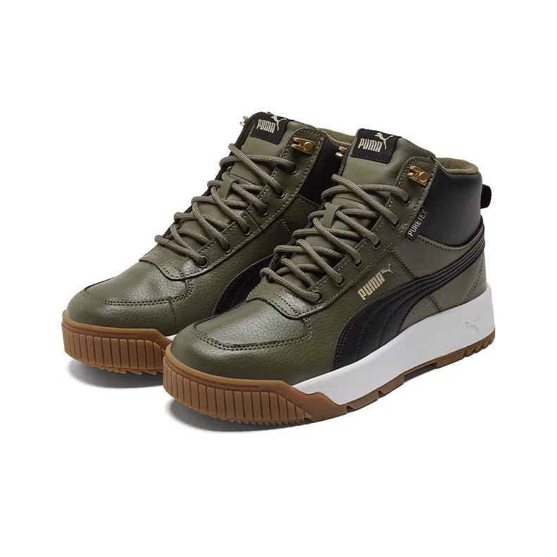 PUMA Tarrenz Sb Breathable Stay Warm Non Slip Mid Tops Casual Skateboarding Shoes Unisex Green-3