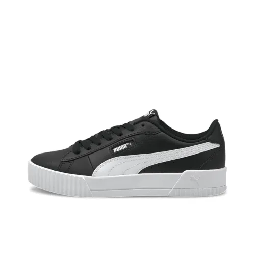 PUMA Carina Skateboard Shoes Women's Low-Top Black/White