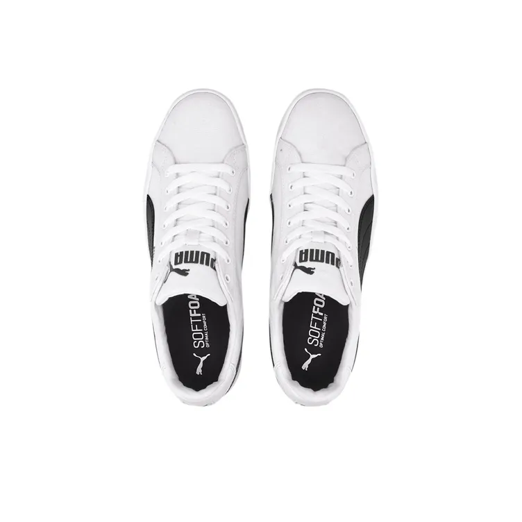 PUMA Smash Vulc Canvas 'White Black'-3