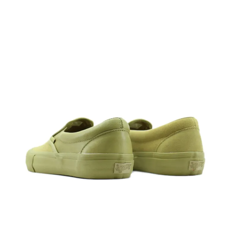 Vans Engineered Garments X Classic Slip On Leather 'Khaki'-3