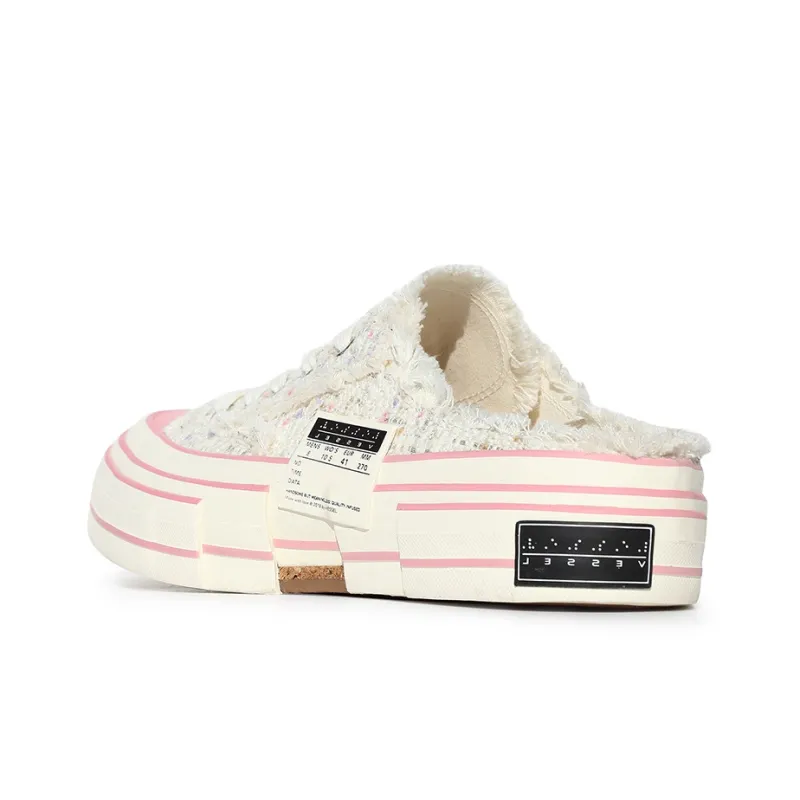 XVESSEL Skateboard Shoes Unisex Low Top White-3
