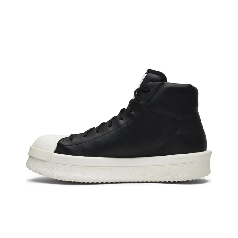 RICK OWENS x Adidas Originals Mastodon High-Top Skateboard Shoes Men's Black-0