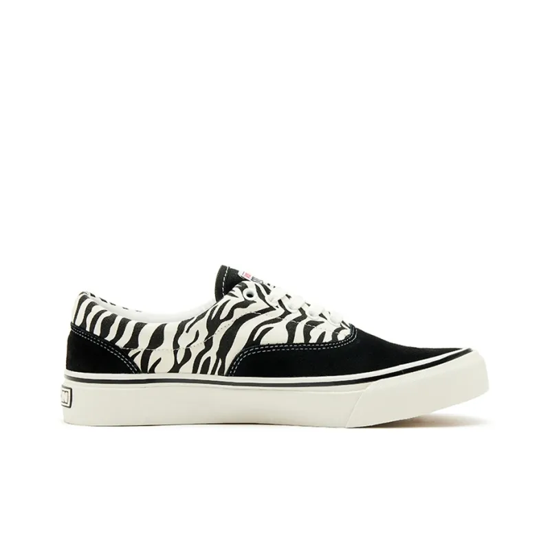 Vision Street Wear Trainers Plus Slip-Resistant Low-Top Skateboard Shoes Unisex Black White-1