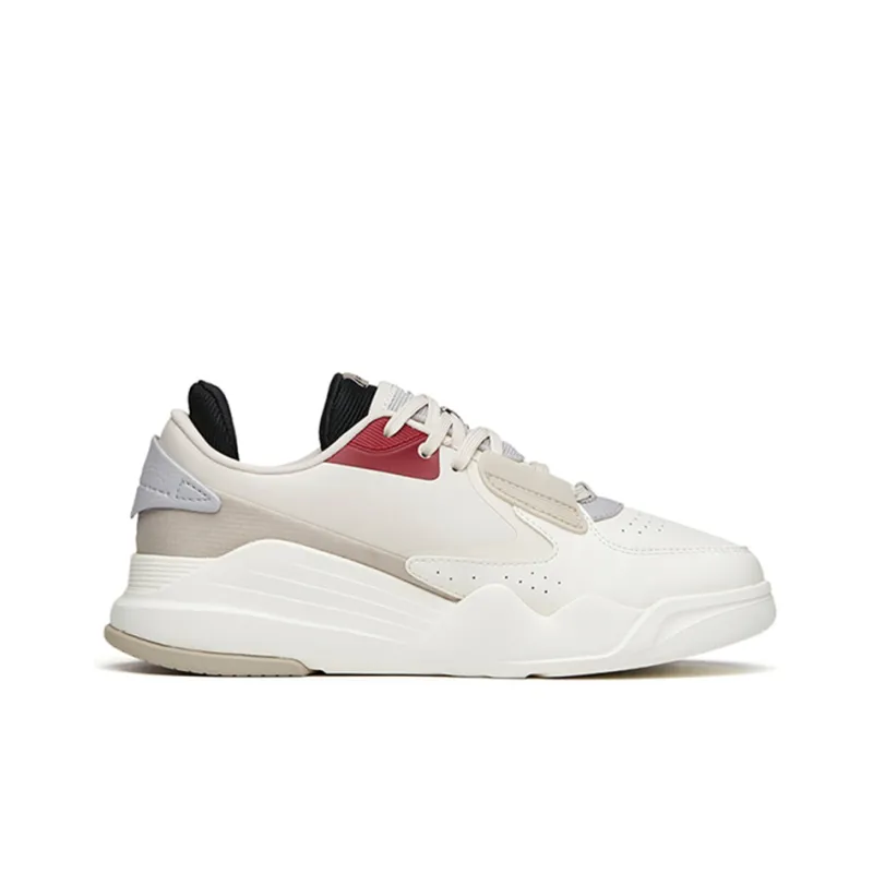Anta Life Collection Low-Top Skateboard Shoes Women's White Gray-1