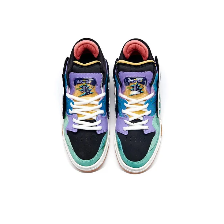 Steven Harrington x LiNing Wei Wu PRO Pro Durable Breathable Low Top Skateboard Shoes Multicolor-3