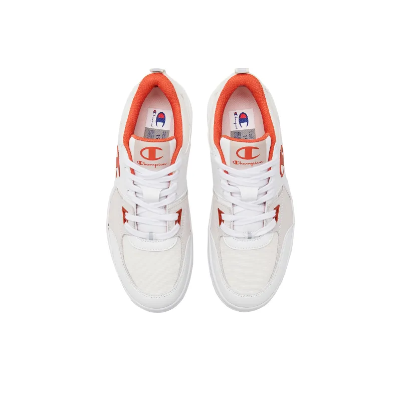 Champion Essentials Collection Dado Trainer Low Top Skateboard Shoes Women's White Red-2