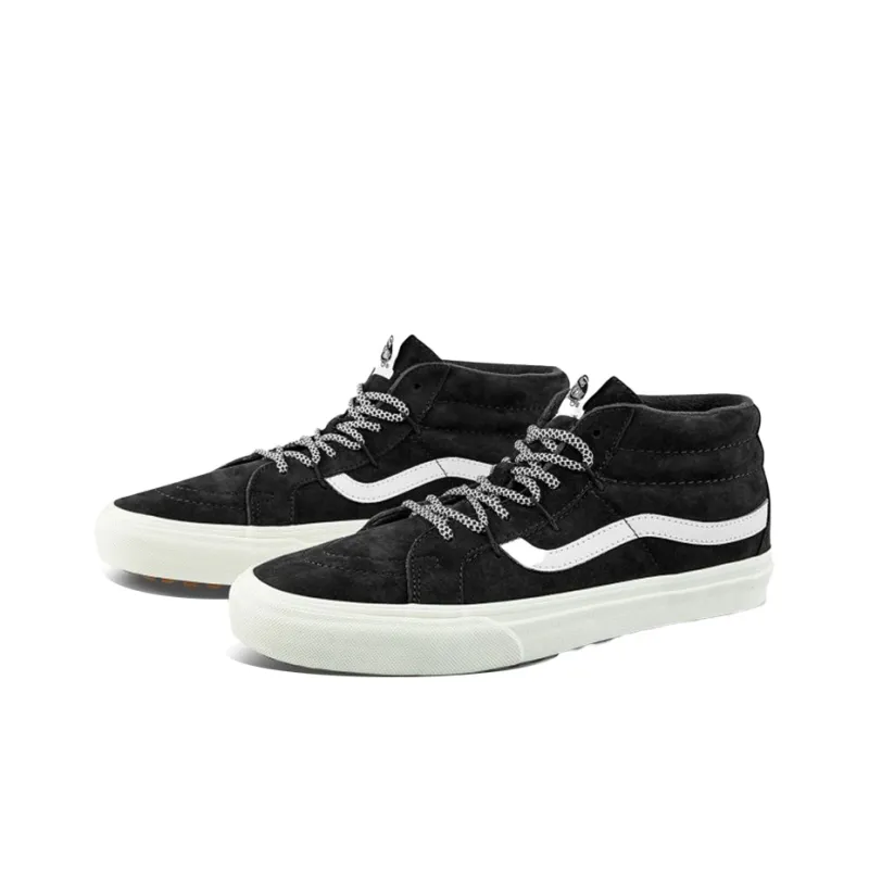Vans Sk8 mid Reissue Ghillie Mte Shoes Black/White-2