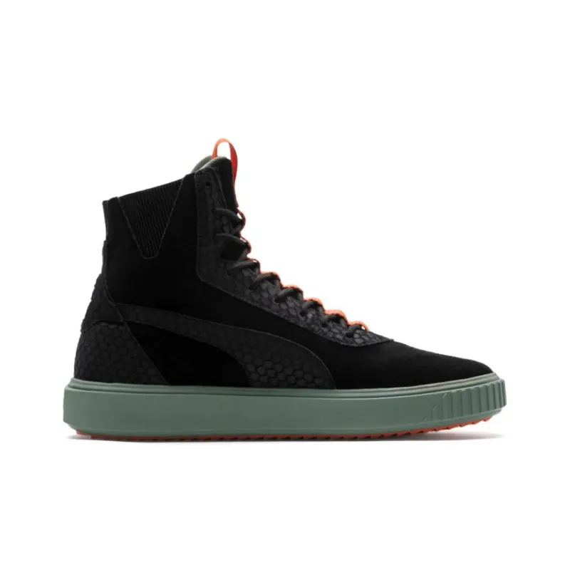 PUMA Breaker Skateboard Shoes Men High-Top Black-1