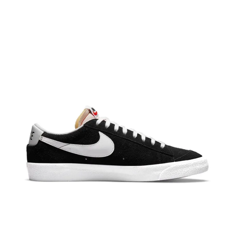 Nike Blazer Low 77 Suede Black White-1