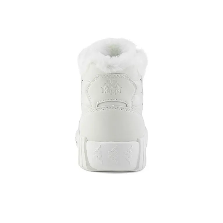 Kappa BANDA Coverage Thermal Slip Resistant High Top Skateboard Shoes Unisex White-5