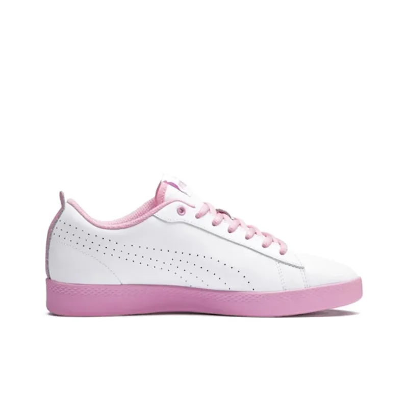 PUMA Smash V2 Perf White/Pink Women's-1
