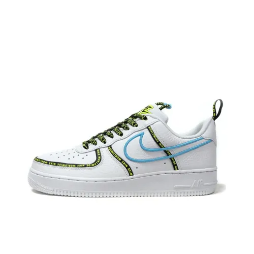 Nike Air Force 1 Low Worldwide White Blue Fury Volt