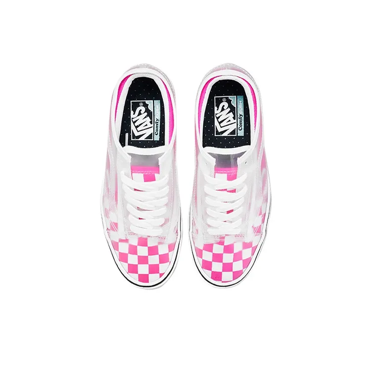 Vans ComfyCush Slip Skool Checkerboard Knockout Pink-2