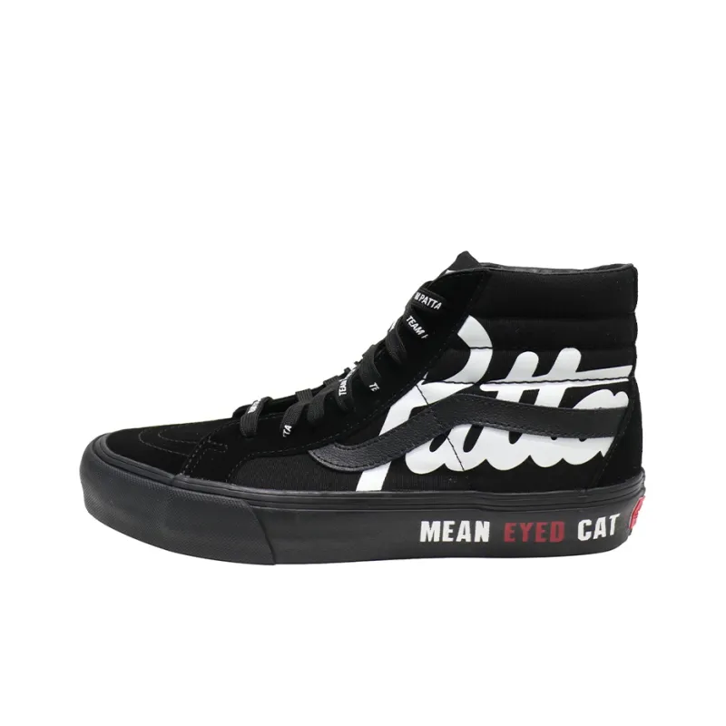 Sk8 Patta X Vault Vans Hi Reissue Vlt Lx 'Mean Eyed Cat Black'-0