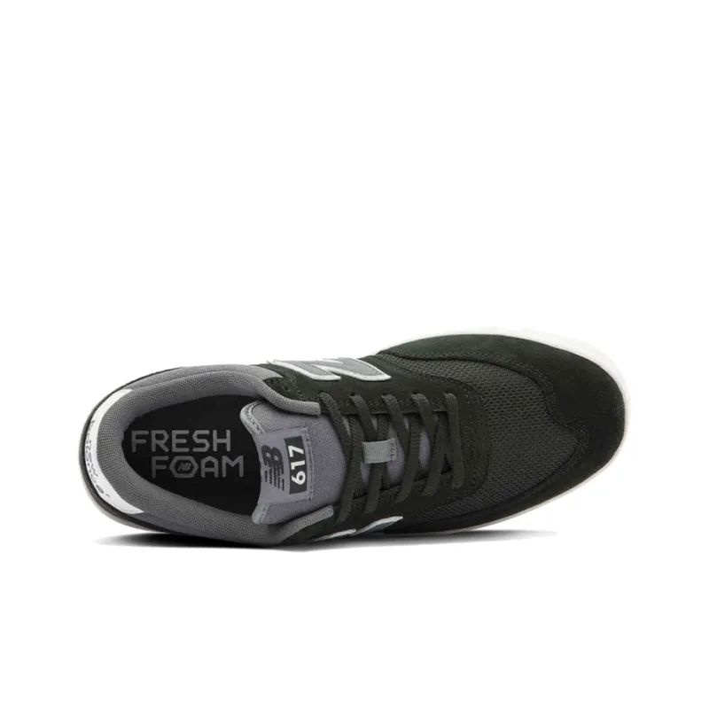 New Balance 617 Collection Classic Wear-Resistant Balanced Lightweight Breathable Low-Top Skateboard Shoes Men's Black-2