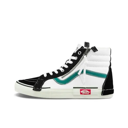 Vans SK8 Skateboard Shoes Unisex High-Top Black/Green