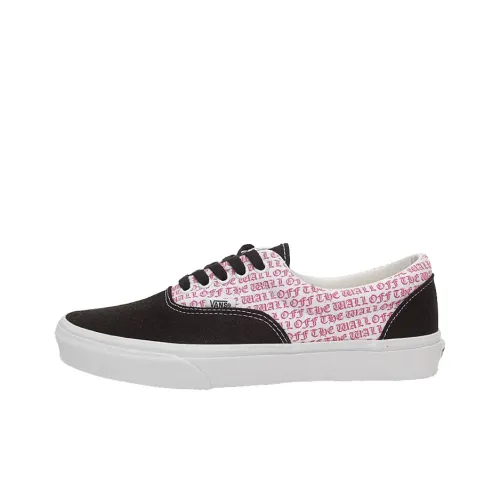 Vans Era Skateboard Shoes Unisex Low-Top Black/Pink