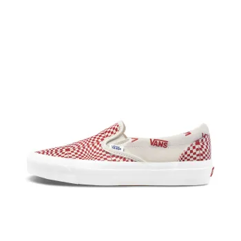 Vans Slip On Optical Check Racing Red