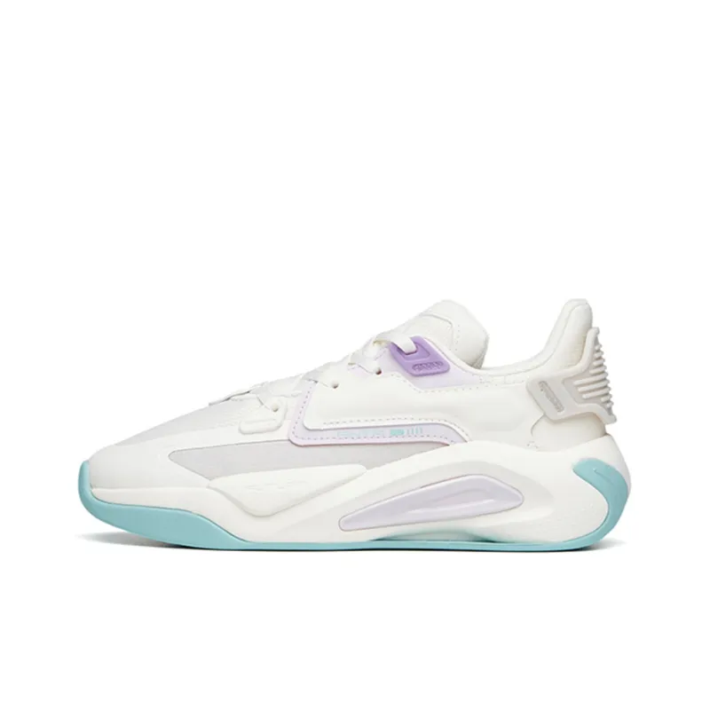 Anta Life Collection Low-Top Skateboard Shoes Women's White Purple-0