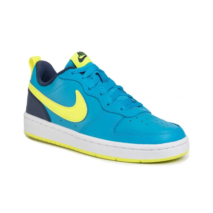 Nike Court Borough Low 2 Laser Blue Lemon Venom GS-2
