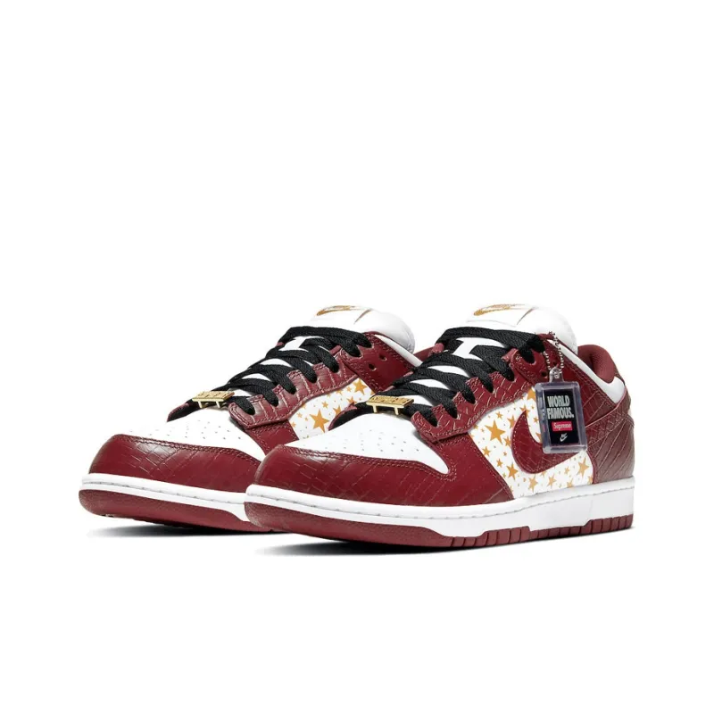 Nike Sb Dunk Low Supreme Stars Barkroot Brown 2021-2