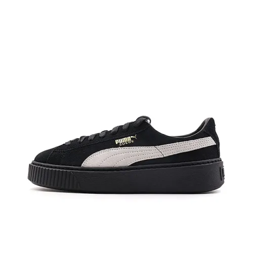 PUMA Suede Platform Core 'Black White' Women's