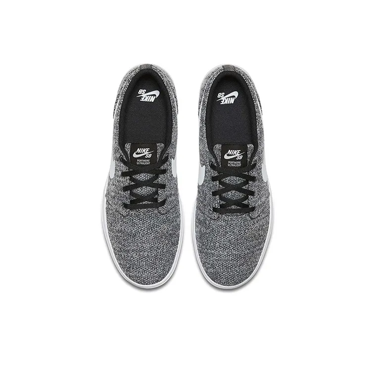 Nike SB Portmore Skateboard Shoes Men Low-Top Gray-2