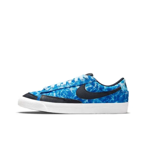 Nike Blazer Low Acid Wash Royal Women's