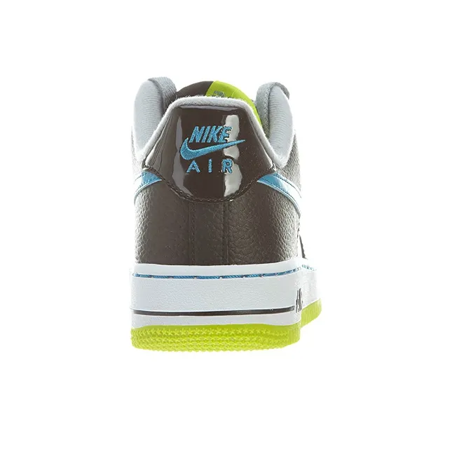 Nike Air Force 1 Durable Lightweight And Breathable Low-Top Skateboard Shoes GS Black Green Blue-4