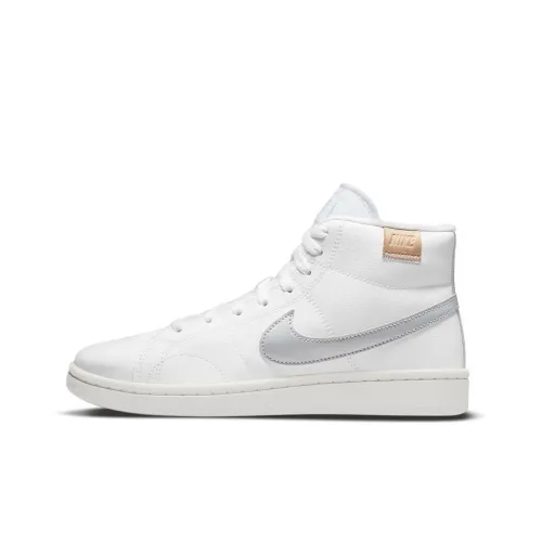 Nike Court Royale Skateboard Shoes Women's Mid-Top White/Silver