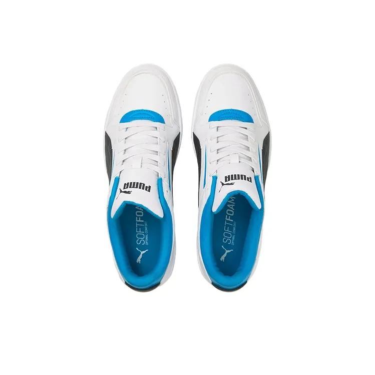 PUMA Unisex Rebound Joy Low Top Sneakers White/Blue/Black-2