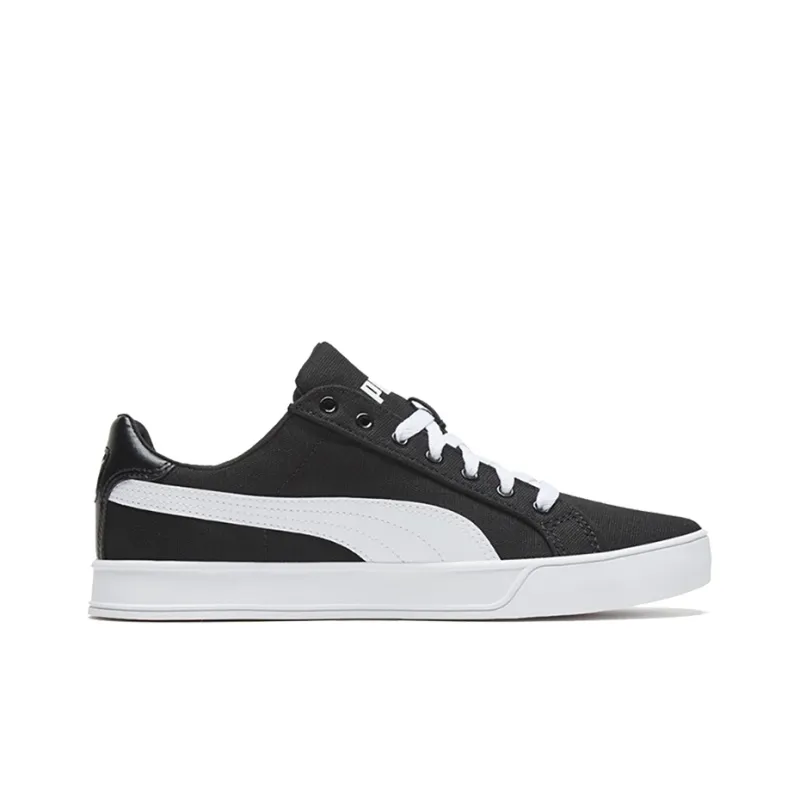 PUMA Smash Vulc Canvas 'Black White'-1