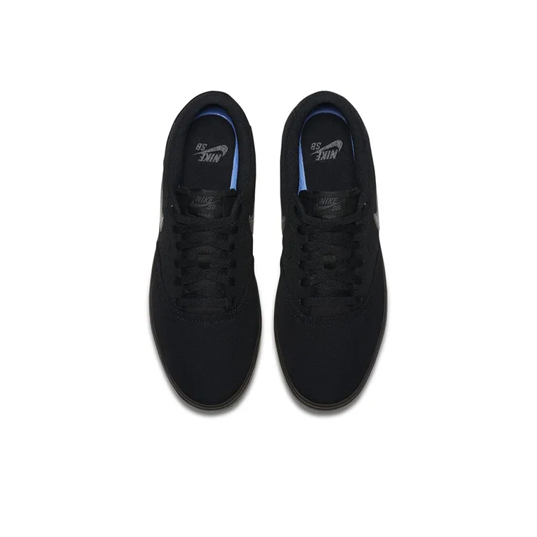 Nike Sb Check Solarsoft Canvas Triple Black-3