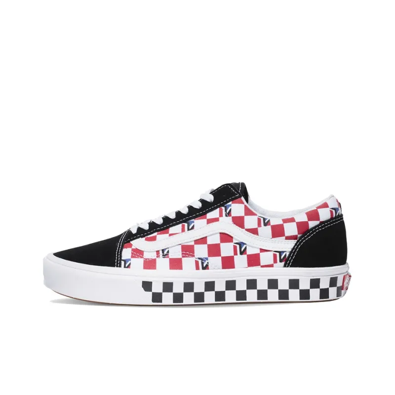 Vans Comfycush Old Skool Dimension In Checkerboard 'Black Red Blue'-0