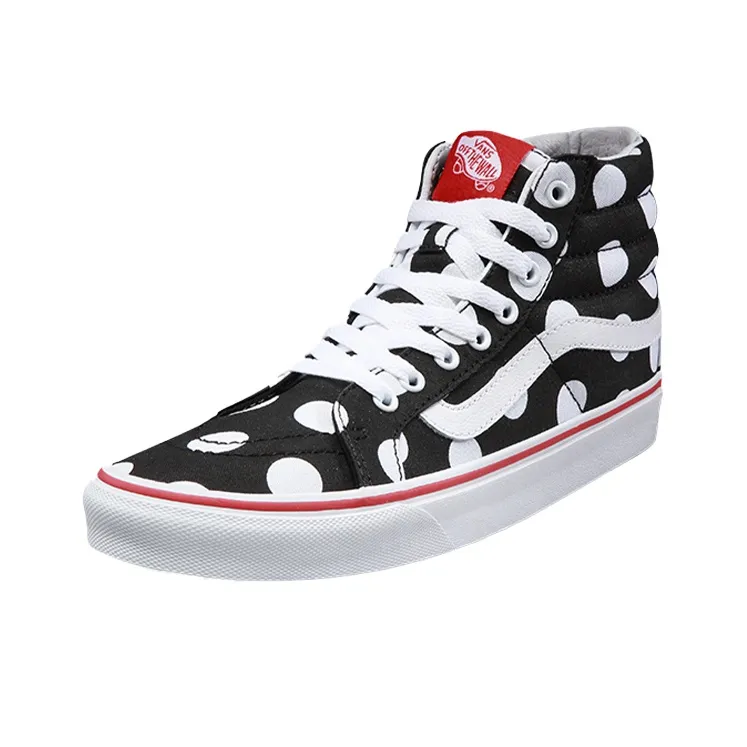 Vans SK8 Hi Slim Polka Dots 'Black White' Women's-2