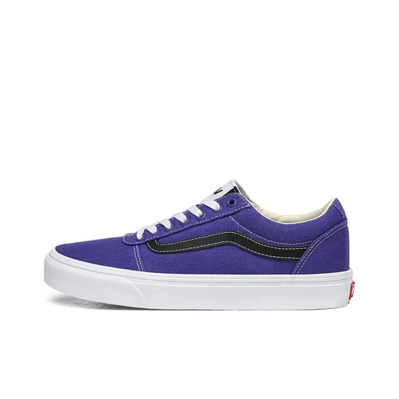 Vans Ward Blauw Anti-Slip And Wear-Resistant Breathable Low-Top Skateboard Shoes Unisex Blue Purple-0