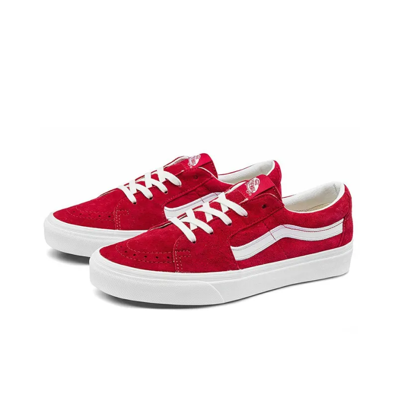 Vans Unisex SK8 Low Sneakers Red-1
