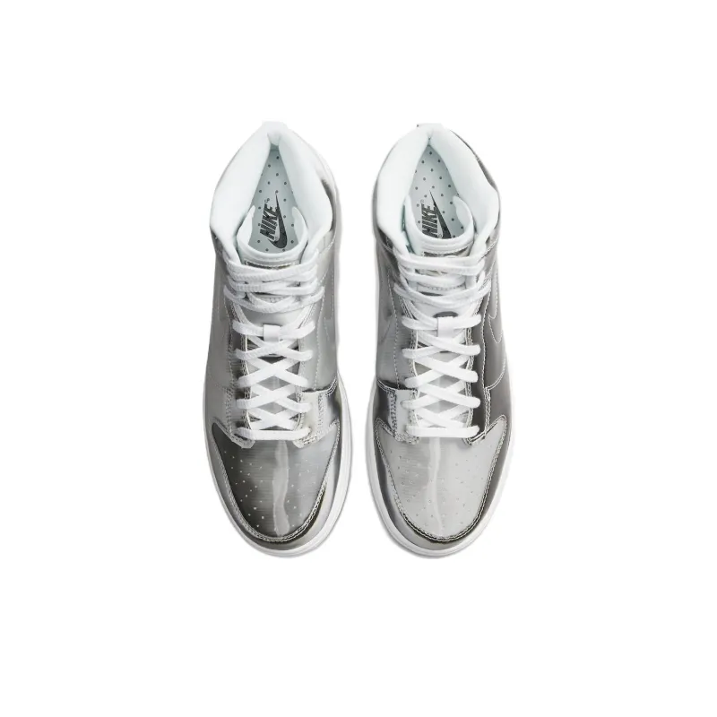Nike Dunk High Clot Metallic Silver With Card-3